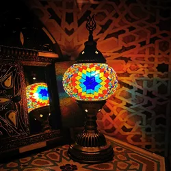 2020 New Mosaic Lamp Turkish Table Lamp Retro Bedroom Living Room Restaurant Hotel Guest House Hotel Lighting Homestay