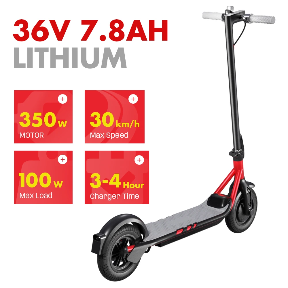 Anluoshen D08 Two-wheel electric scooter 350w 36V 7.8AH Lightweight scooter
