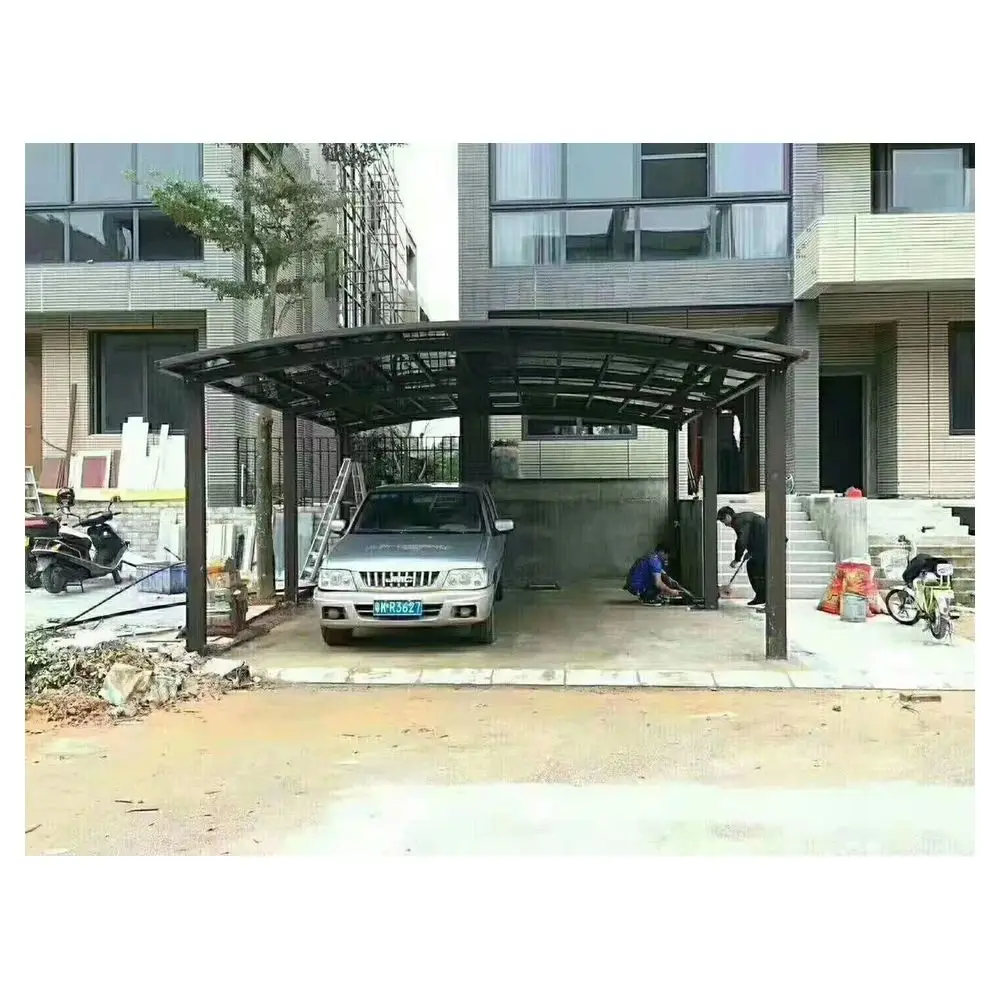 Prima China Factory Construction Material Transparent PC Endurance Board Tempered Glass Outdoor Platform Sunshine Shed