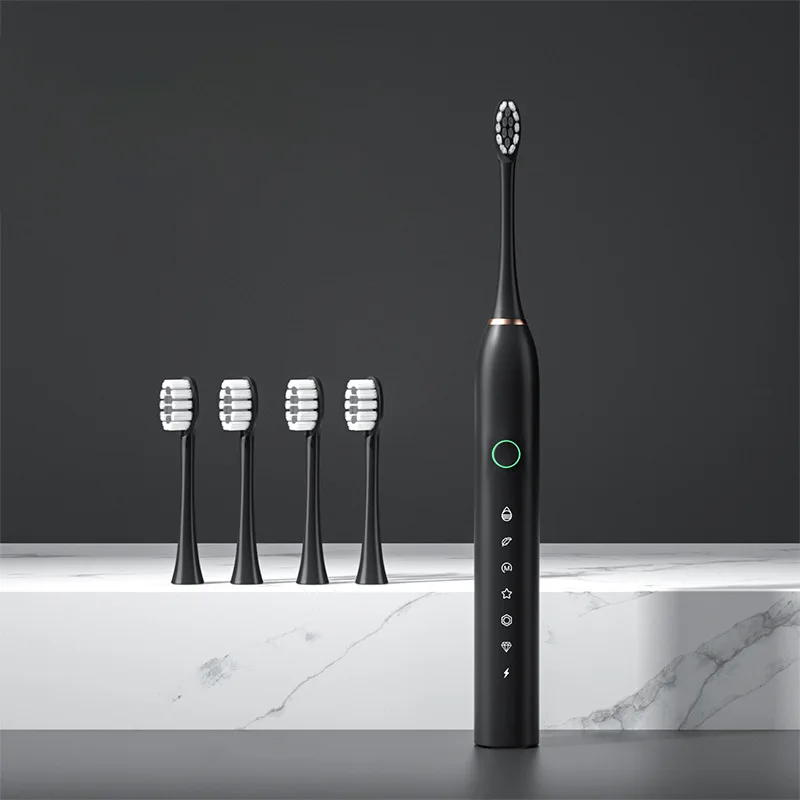Home adult New 6 speed electric toothbrush  USB charging Rechargeable Sonic Toothbrush  Travel Electric Toothbrush