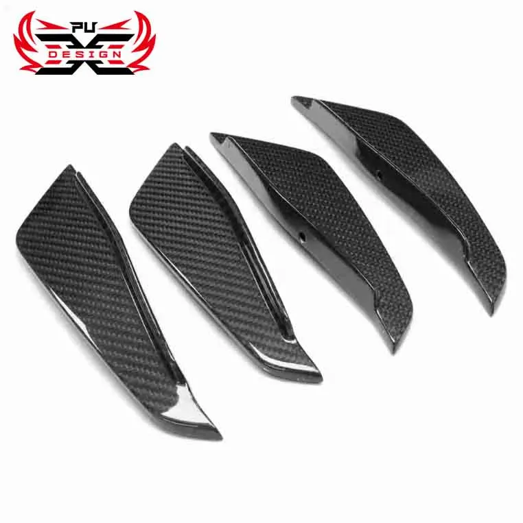 Wholesale For BMW M2 G87 AC Style Dry Carbon Fiber Canards 4 Pieces   Front Bumper Spoiler  Body kit