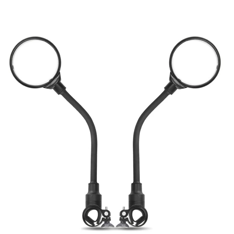 Bicycle mirrors Rotatable adjustable wide-angle shockproof convex mirrors electric motorcycle rear handlebar bike mirror