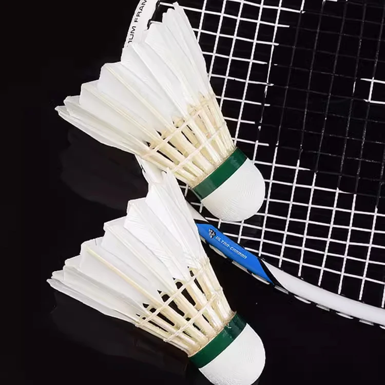 training duck hair goose cork resistant play professional gard hitting badminton professional hard hitting badminton