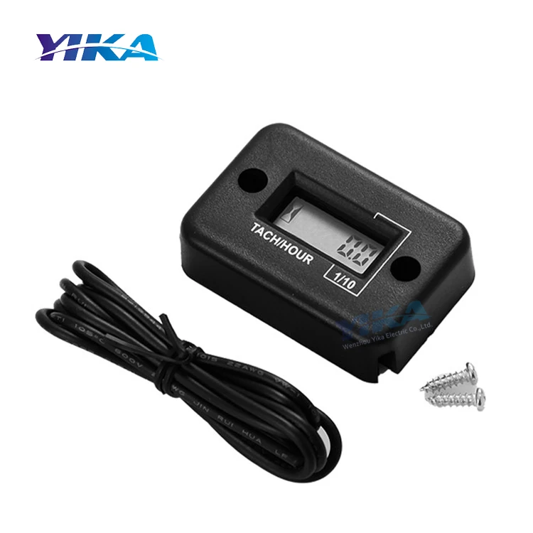 HM012 Waterproof LCD Digital RPM Hour Meter Tachometer For Marine Motorcycle ATV Snowmobile Mower Dirt