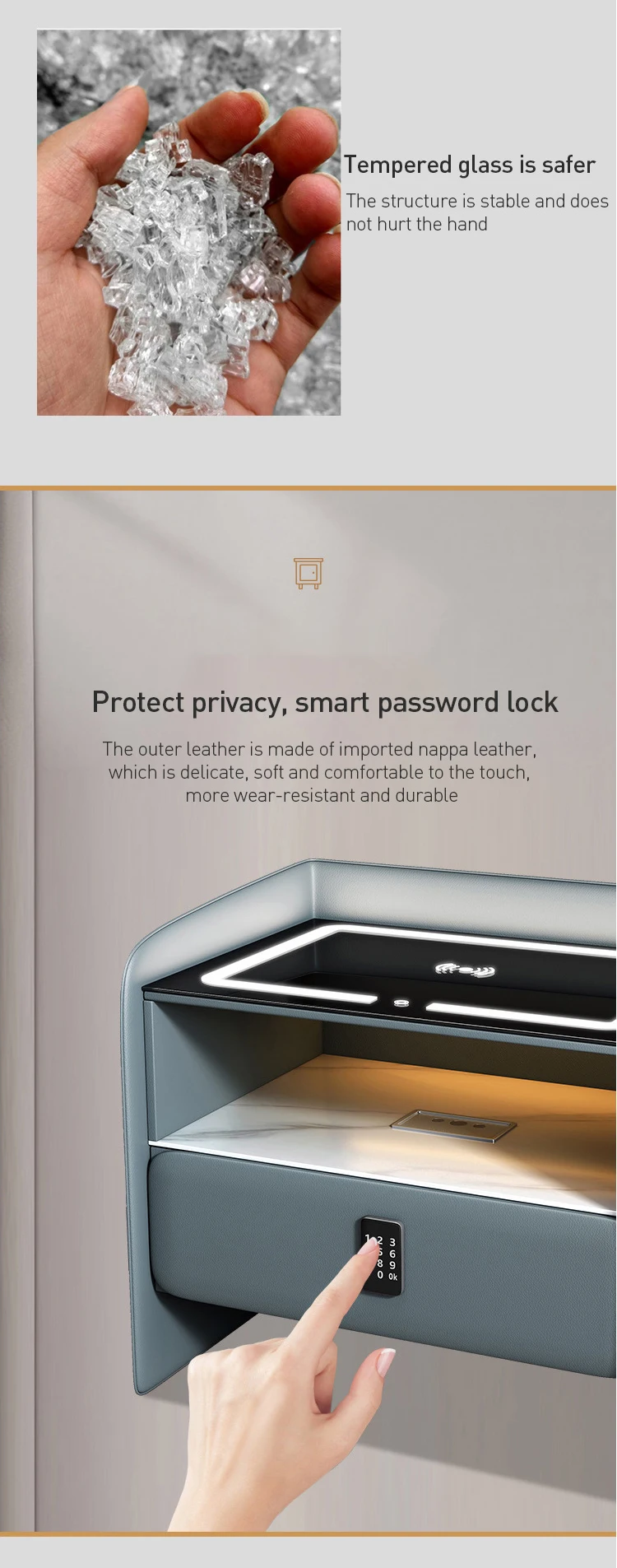 storage cabinet with drawers night table bedside with led bedside table storage drawers divider box