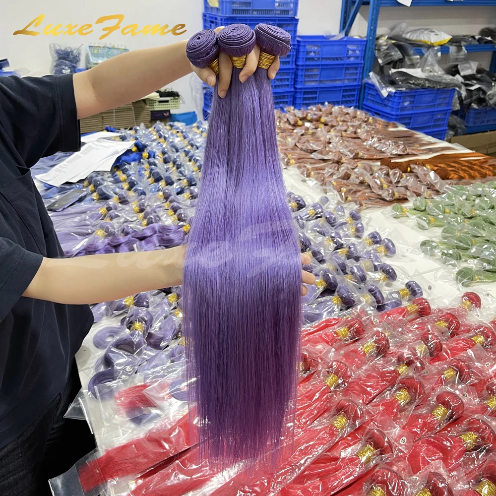 Factory Price Color Purple Pack Grade Brazilian Human Hair 12a Raw Vietnamese Burmese Hair Unprocessed Virgin Hair Vendor