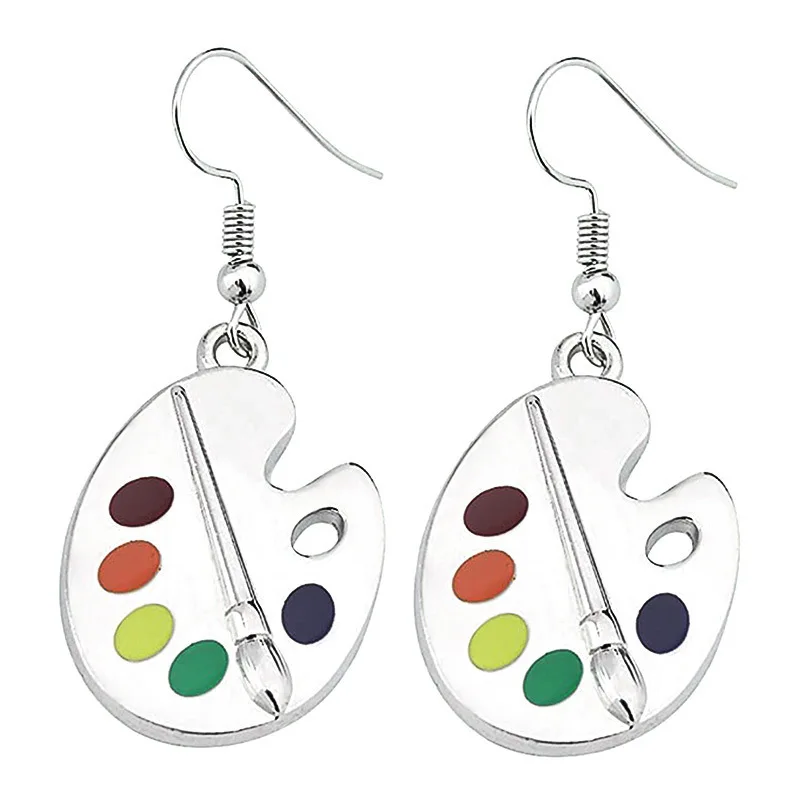 XUNBEI 2021 new fashion trendy popular jewelry paint crochet earrings for women