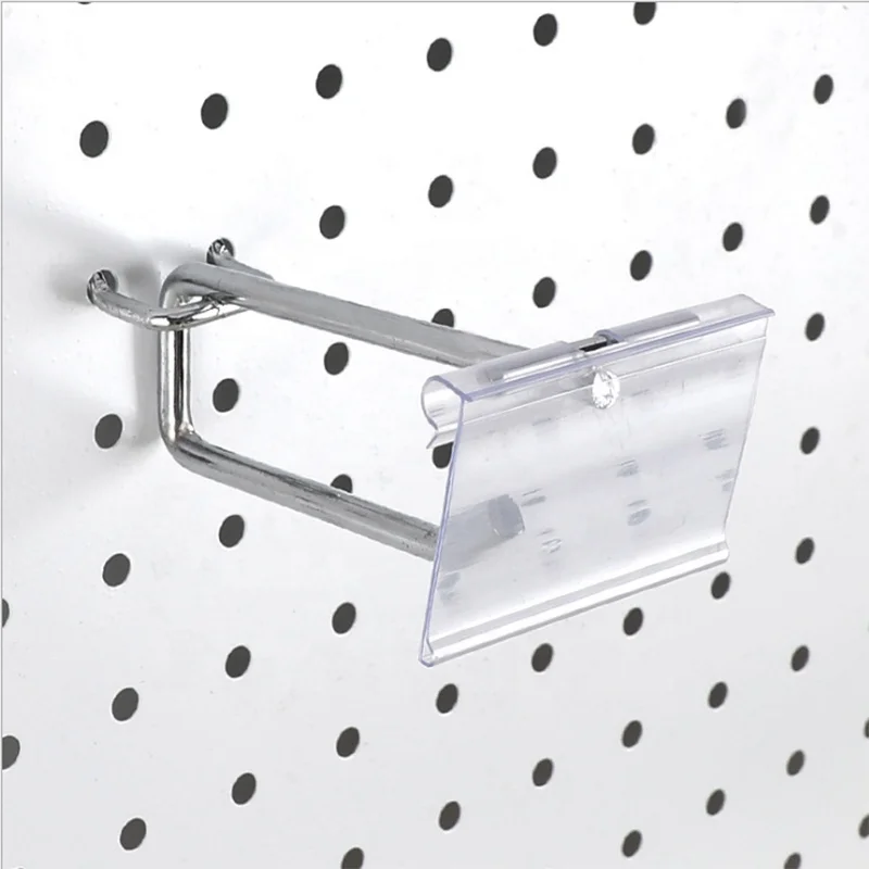 Supermarket small metal wall double line hook industrial pegboard hooks