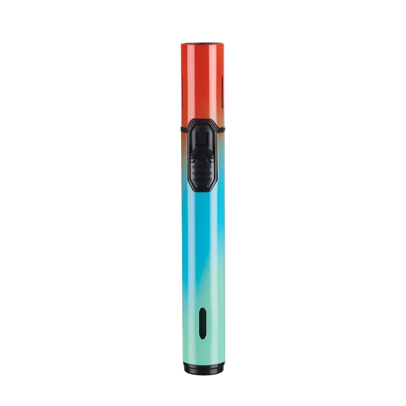 LAIWEI  BS-121 Long windproof direct-flush gun visible gas window cigar aiguille outdoor gas lighter blow torch