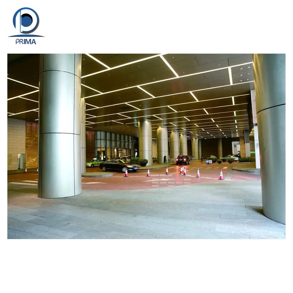 PRIMA Metal Solid Panel Aluminum Column Cover for Building Decoration/Interior Circular Aluminum Column Cladding