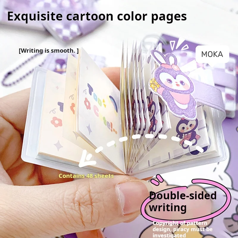 Cartoon cute mini sharing this rabbit elf notebook notepad cute pair this portable portable pockets notebook