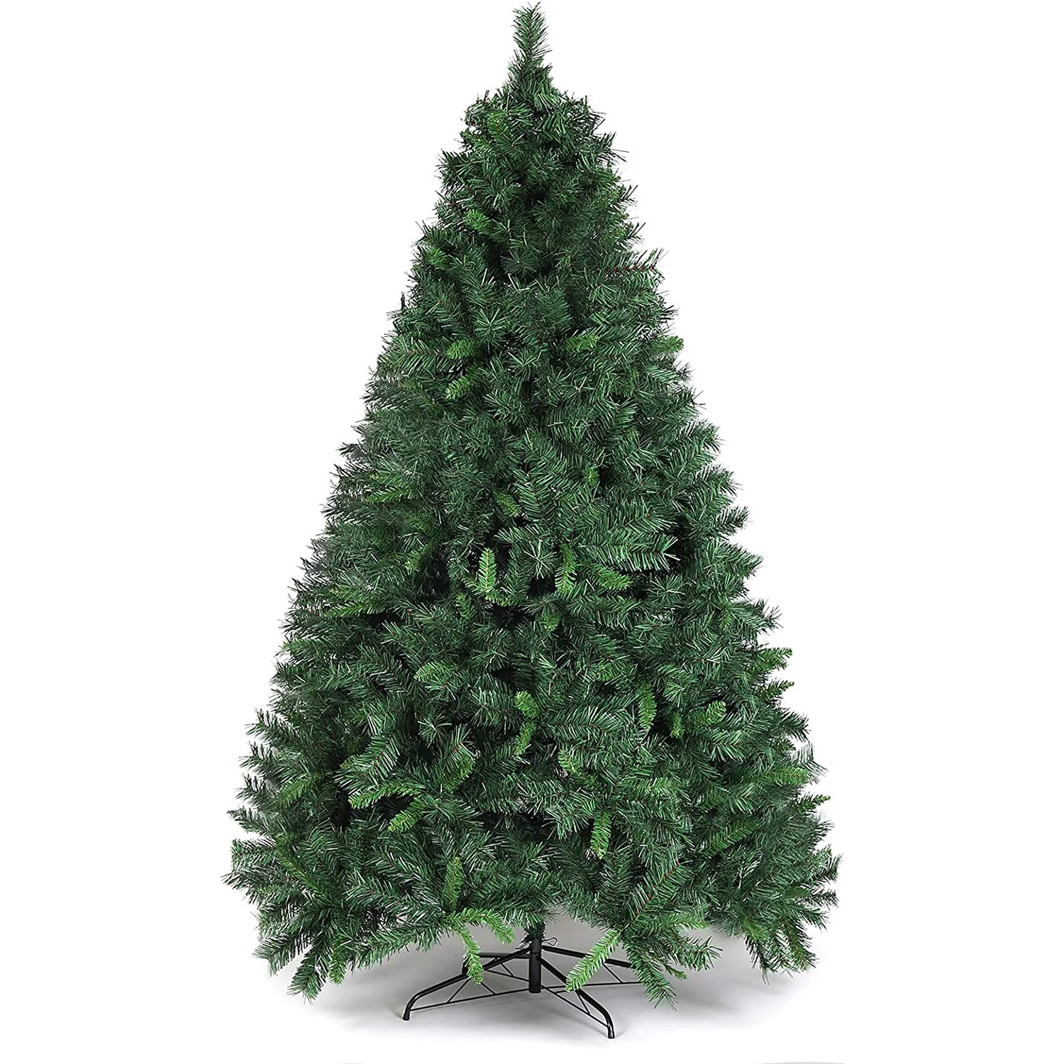 Encrypted PVC Christmas tree with metal support, light weight, easy to assemble, Christmas decoration
