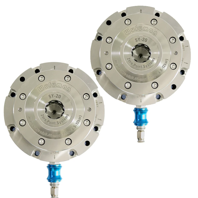 One way clamp stations zero point positioning clamp pallet fixture for general milling application