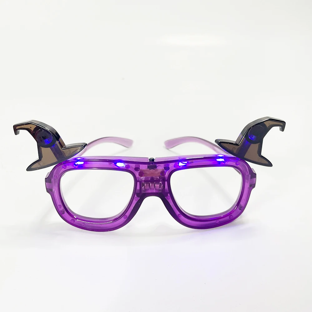 Halloween Event Party Favors Supplies  LED Witch Hat Glasses