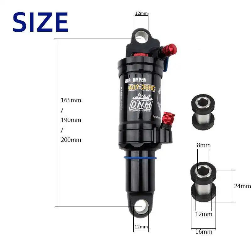 MTB Shock DNM Rear Shock AO-36RC 190MM Absorber Enduro Mountain Bicycle Parts Lockout Air Suspension