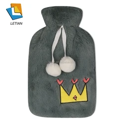 Hot-water Medical Rubber Bottle Child Plush Temperature Hot Water Bag