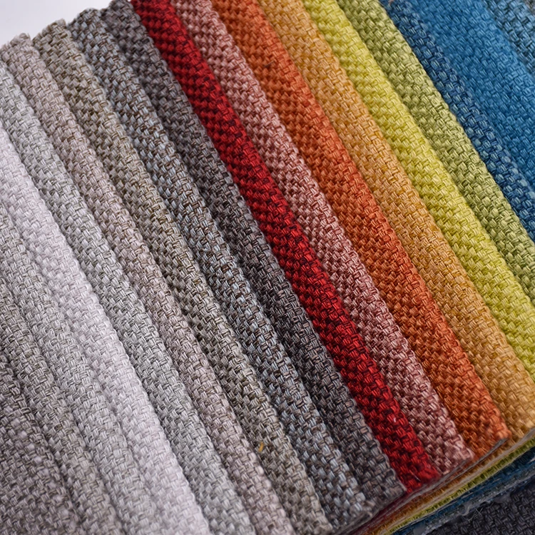 High Quality Cheap Sofa Fabrics Imitation Linen Fabric Vinyl Fabric for Upholstery