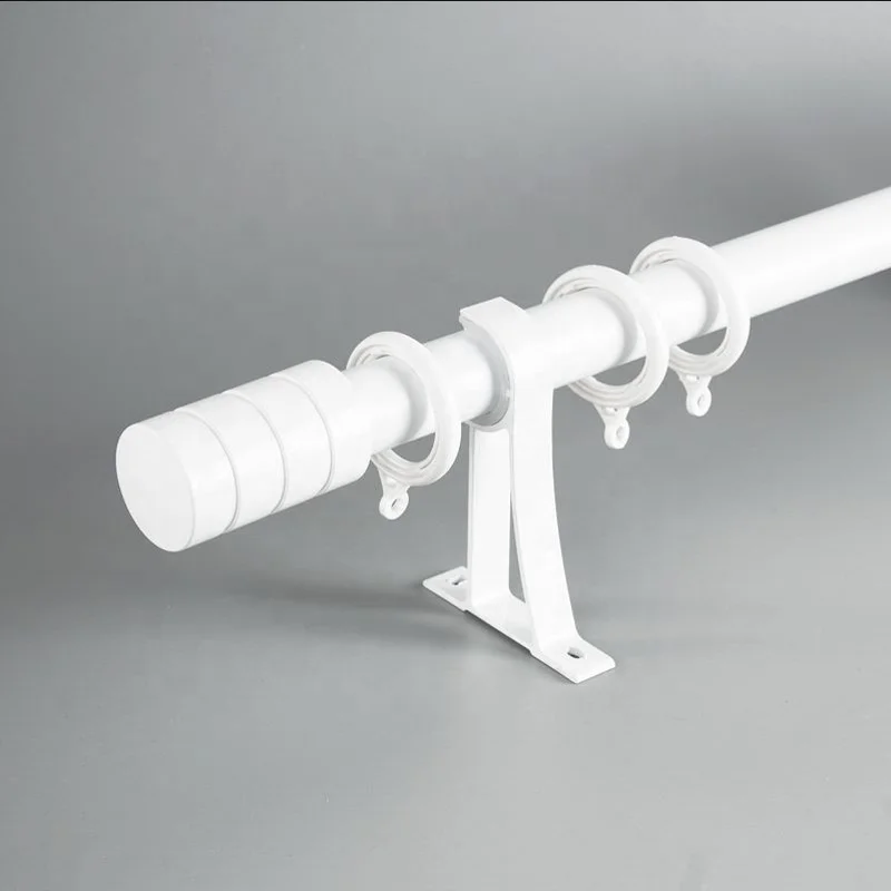 Heavy Weight 6.7 Meters Full Length Aluminum Metal Roman Curtain Rod and Pole Set For Window Curtain