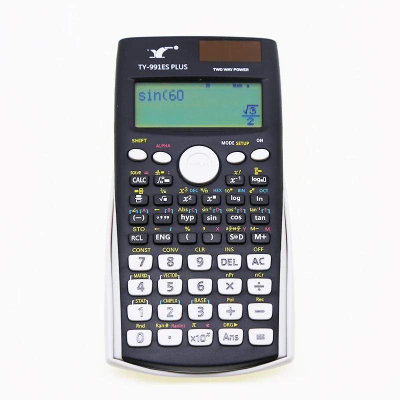 fx 911 Scientific Calculator 417 Function 2 Line 10+2 Digits Written Display Calculators for School College Students