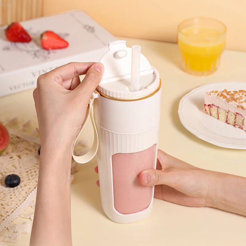 KONKA 340ml wireless Type-C charging Electric Juicer Cup Portable Mini Blender Fruit Mixers Juicer Bottle