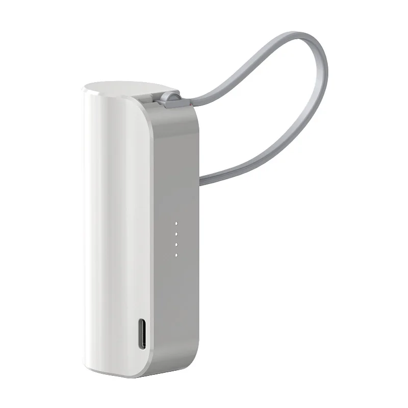 New Arrivals Charger 5000mah 2 In 1 Capsule Mini Power Bank For Iphone