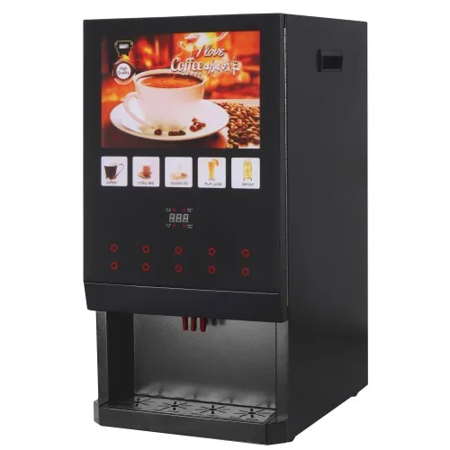 Aluminum Housing Espresso Commercial Beverage Instant Electric Coffee Vending Machine