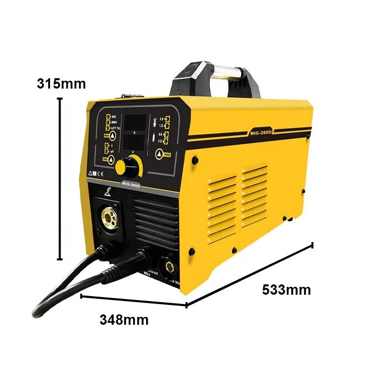Digital Control Inverter 5Kg 180A Gas No Gas Mig Welding Machine