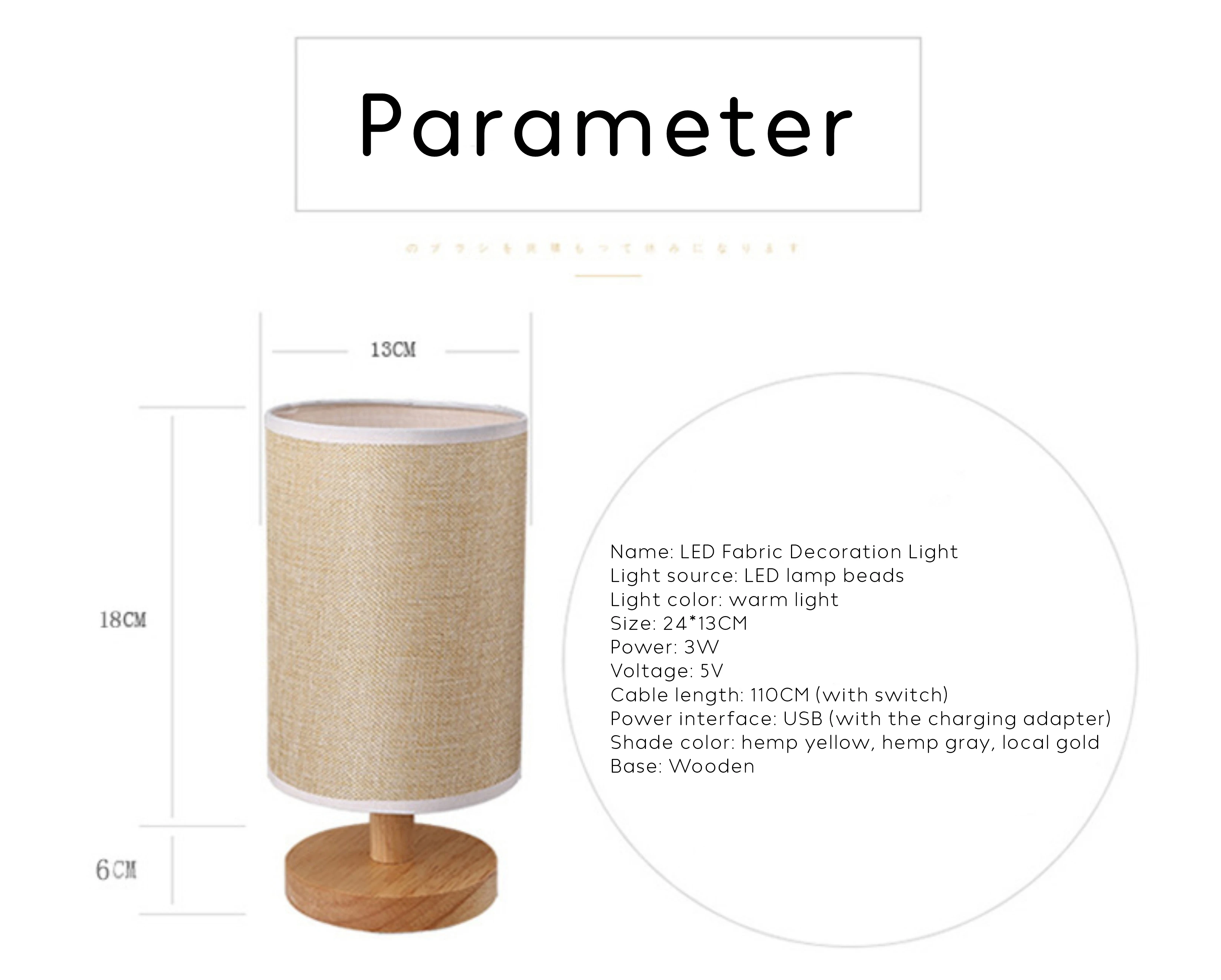 Top Seller 2021 Wooden Base Fabric Shade Bedside Table Lamp for Home Decoration Hotel Room Light Lamp