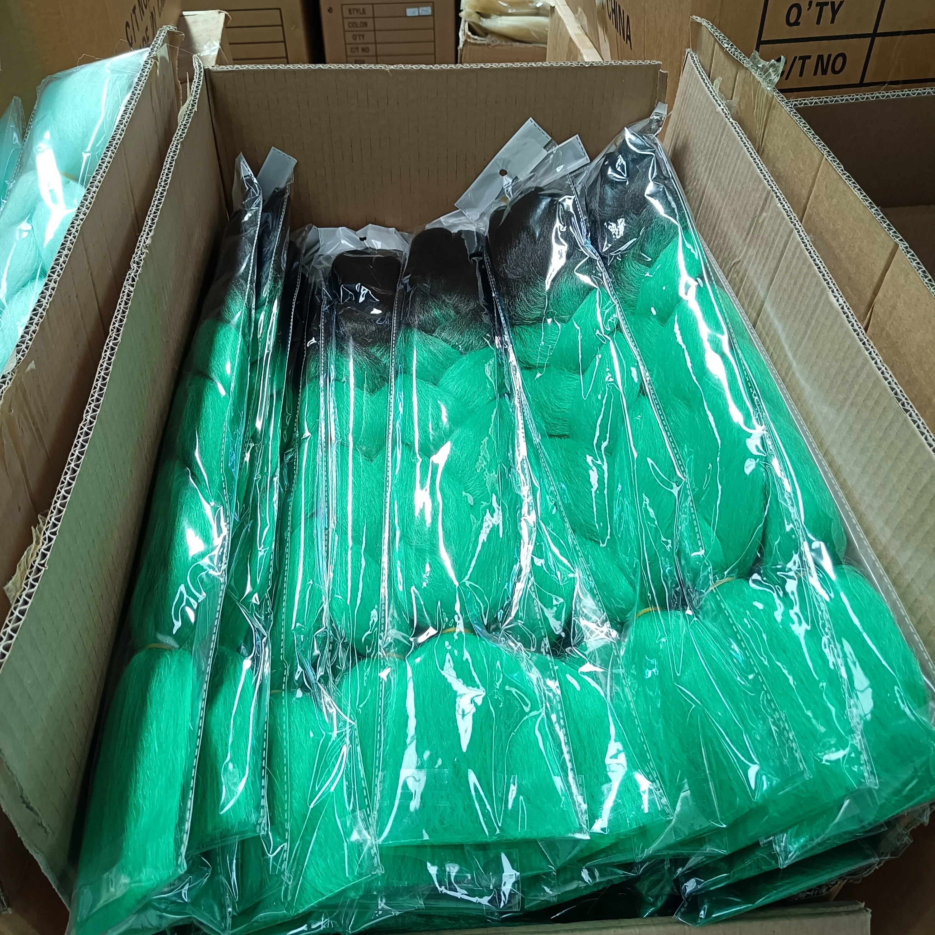 Hot Selling Yaki Jumbo Braiding Hair Ombre Wholesale 100g African Crochet Braids Hair 24 Inch Synthetic Braiding Hair Extensions