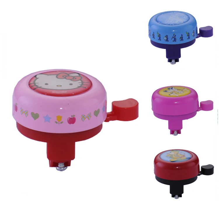 Wholesale Cartoon Mini Bicycle Bell For Kids Children Bicycle Bell With Customized Sticker