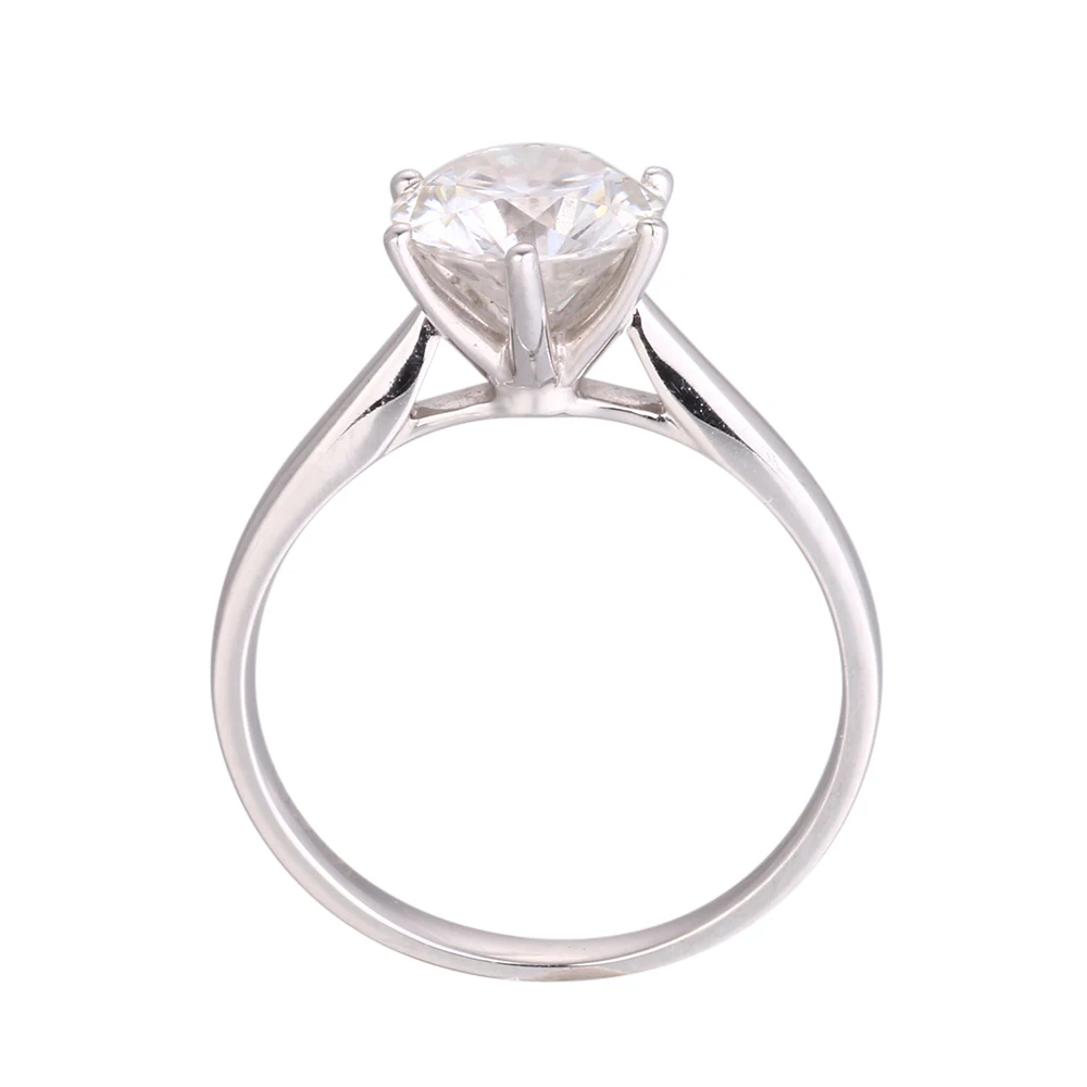 Megan Wholesale classic six prongs ring 14K 18K Gold Moisssanite Diamond Ring christmas gift love gift anniversary for lover