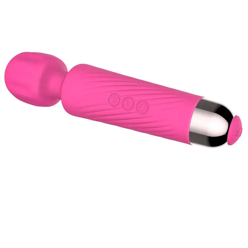 20 Vibrations 8 Speeds Silicone Wand Massager,New Trending USB Rechargeable Portable Handheld Sex Toys For Woman