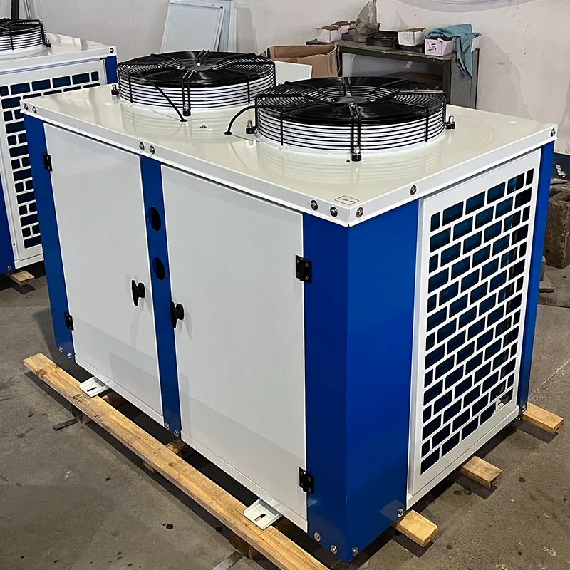 12HP U Type Air-cooled Unit With External Rotor Motor For Medium&High Temp Compressor Condensing Unit