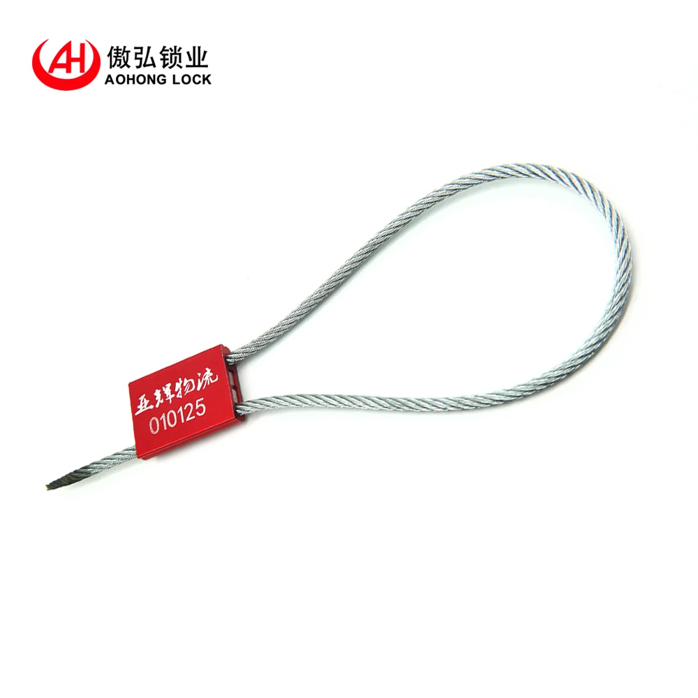 high security tamper evident Aluminium Alloy wire cable seal for truck containers