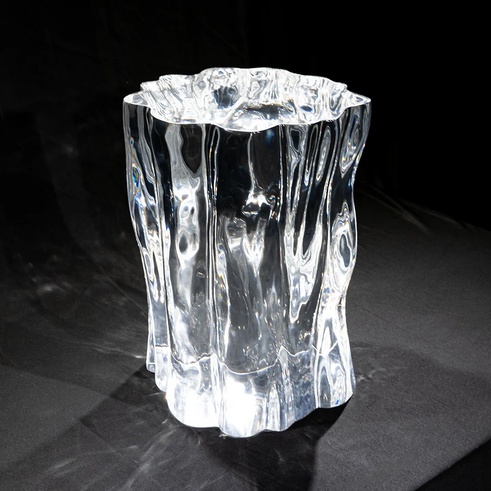 transparent resin art furniture Modern luxury home decor Acrylic transparent art sculpture furniture Living room Acrylic table