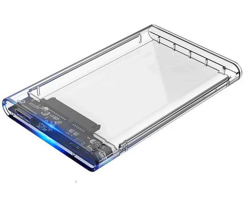 GB-2543 USB 3.0 HDD/SSD Enclosure 2.5' HDD enclosure transparent Screw Less