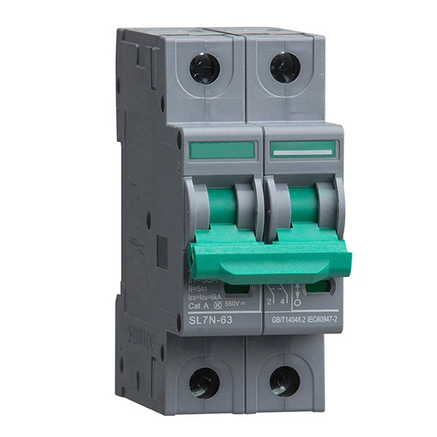 Dc Mini Circuit Breaker Bb1-63 Ul489b 2p Up To 50a 600v For Solar And Bess