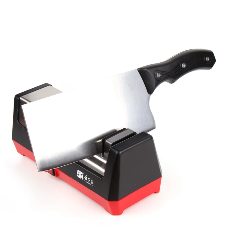 
Professional Electric Knife Sharpener for 20-Degree Edges Diamond Abrasives Precision Guides for Straight and Serrated Knives 