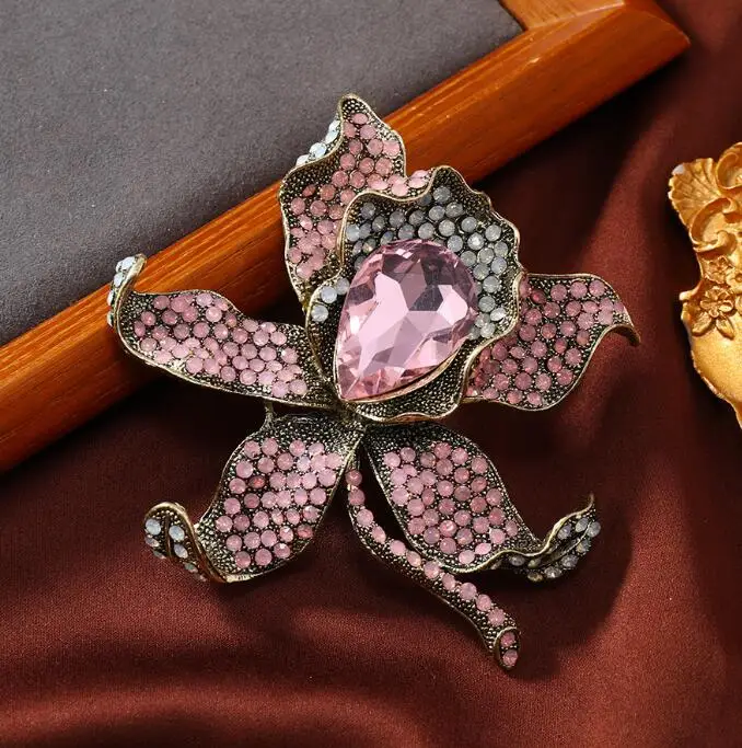 rhinestone brooch