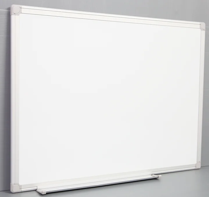 Hot sale magnetic lacquered steel import enameled steel dry erase writing whiteboard school classroom concealed mounting corners