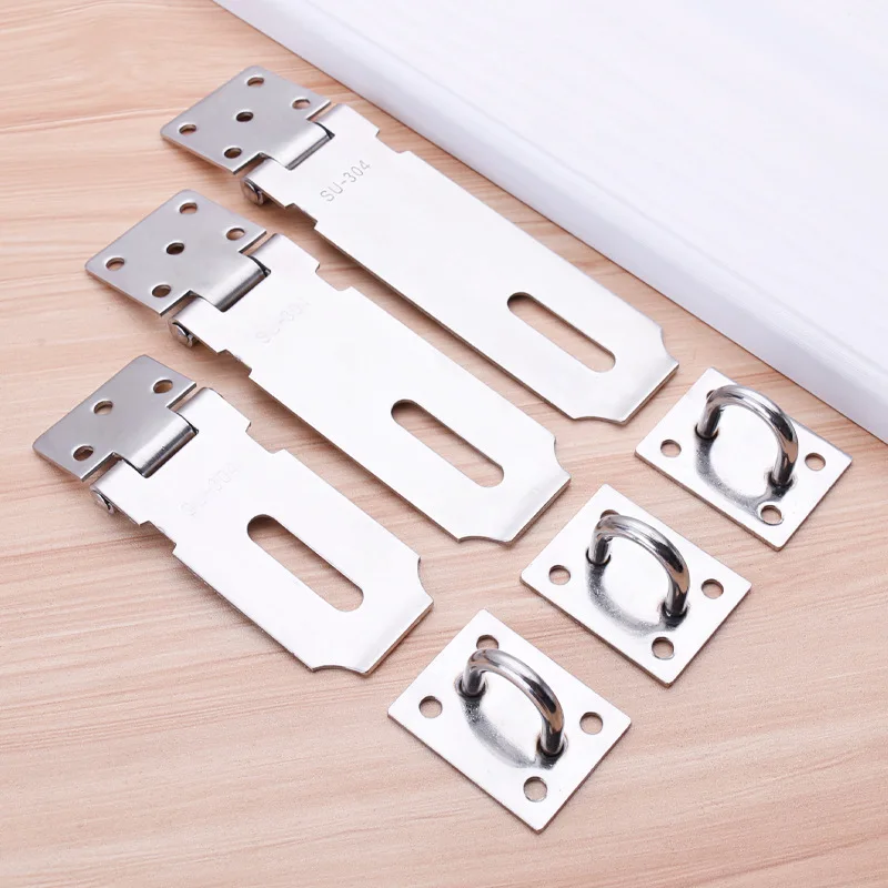 stainless steel Furniture drawer lock toggle latch hasp with lock hole