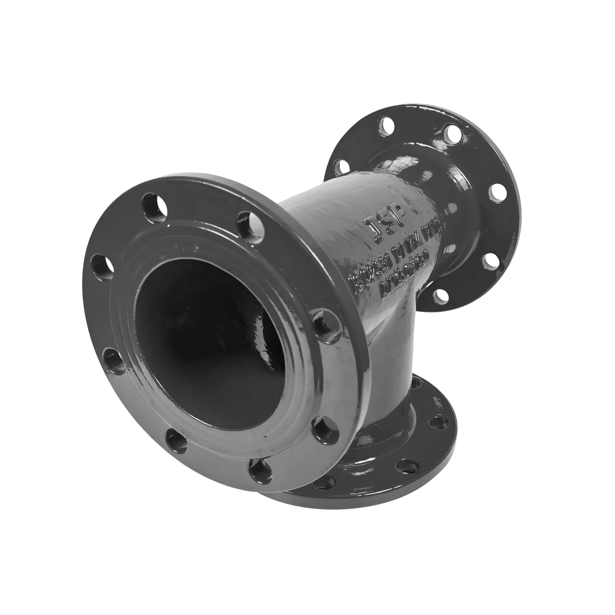 JSP Waterworks Treatment Pipe Products  ISO 2531 EN545 EN598  Ductile Iron Pipe Fitting DCI ALL Flange Equal Tee Connect Flange