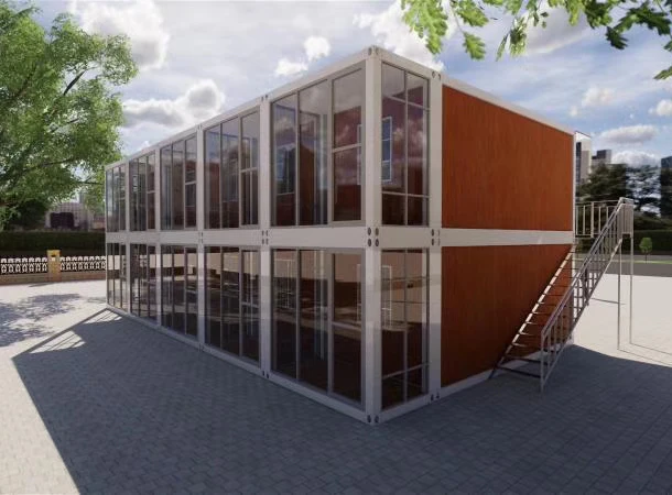 container house 2 bedroom steel house for living modern container luxury villa