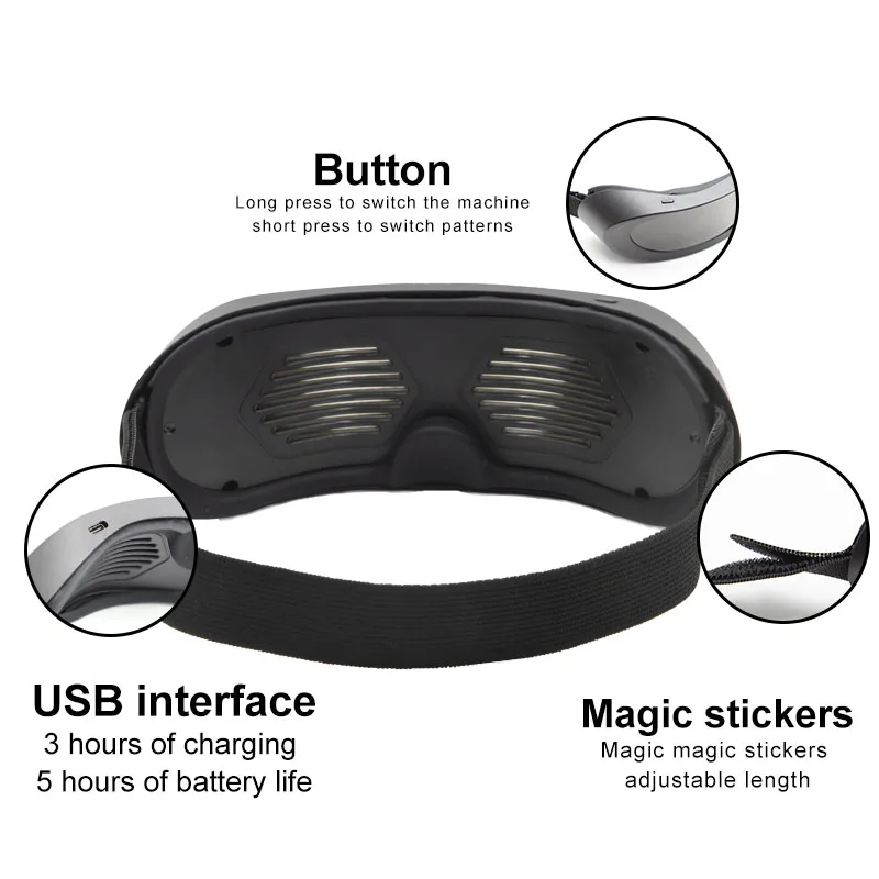 New Magic Hot selling App Rechargeable Flashing Funky Led Glasses Christmas Holiday Party Glasses LED Glasses