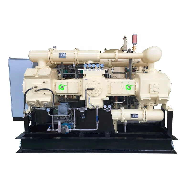 M-Type High Automation Gas Compressor Atmospheric Inlet Pressure Discharge 40Bar Flow 40Nm3/min Kr Krypton Piston Compressor