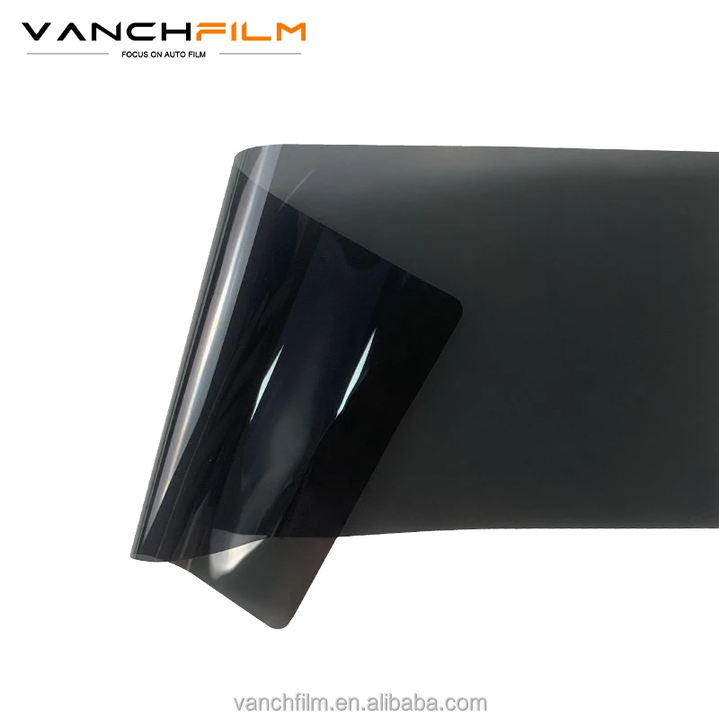 VANCHFILM High Heat Insulation Stickers Black Color Antiscratch Self Adhesive Double-layer Magnetron Car Window Tint Film