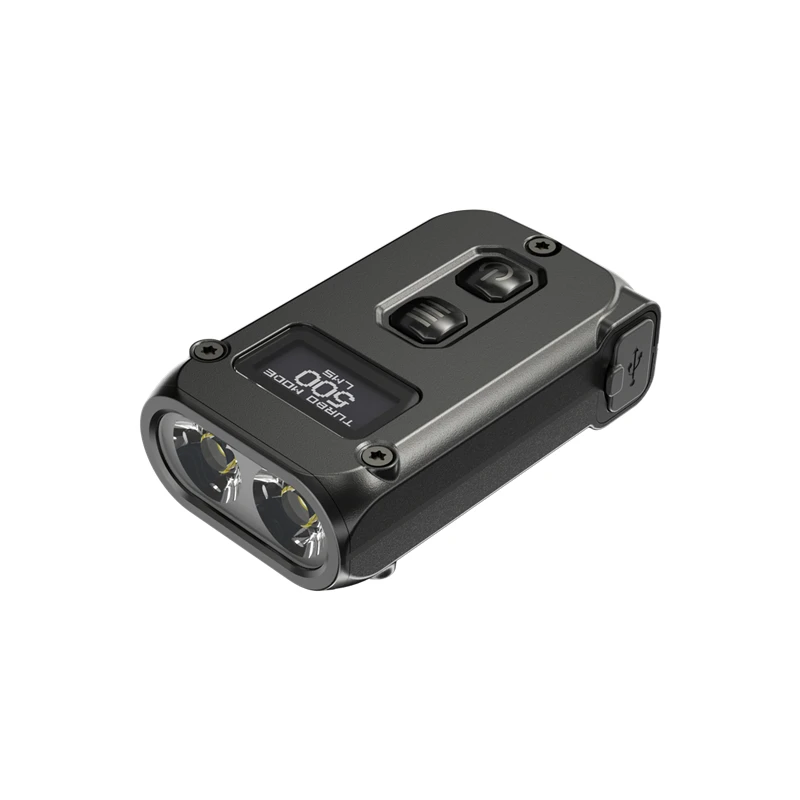 Nitecore TINI2 фонарик 500 люмен OLED Смарт двухъядерный подсветка клавиш APC технология сна длительный режим ожидания используя кабель для зарядки USB Type-C