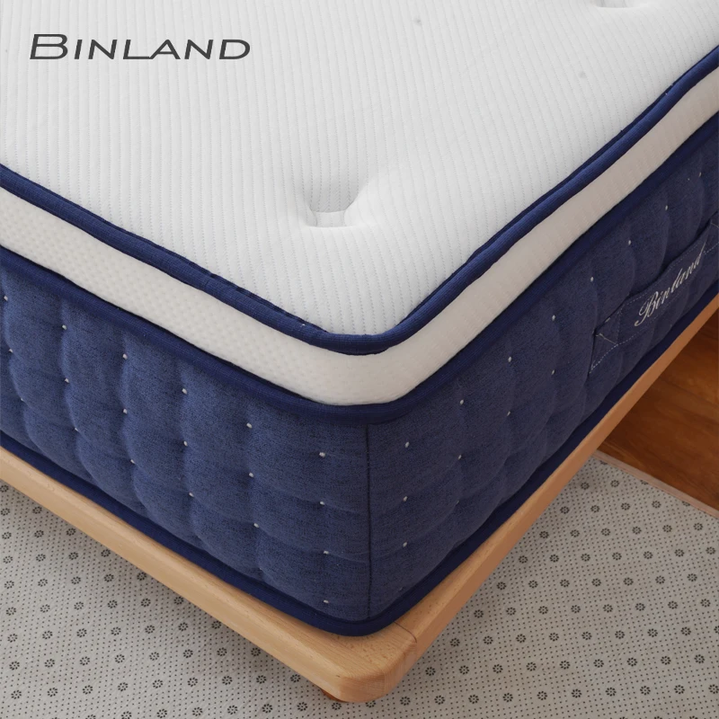 Комфортный здоровый Королевский большого размера анти-уход Zone lit et Matelas Spring поставщик роскошная двуспальная кровать пружинный матрас на колесиках