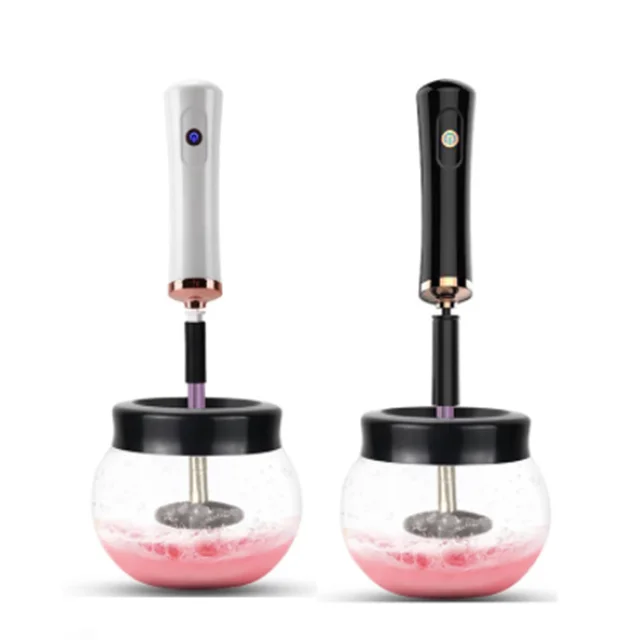 Dropshipping Usb Battery Fast Dry Automatic Convenient Cleaning Tool Machine Silicone Electric Makeup Brush Cleaner and Dryer