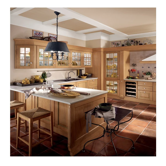 Solid wood modern American style kitchen cabinets (60352273590)